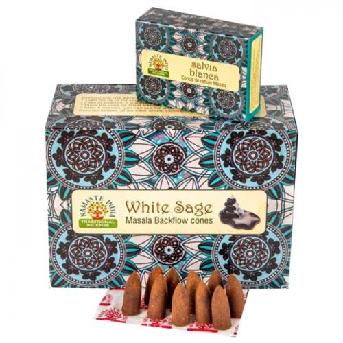 Безосновні пахощі NAMASTE INDIA WHITE SAGE, 48 грам - 1 Безосновні пахощі NAMASTE INDIA WHITE SAGE, 48 грам - 1