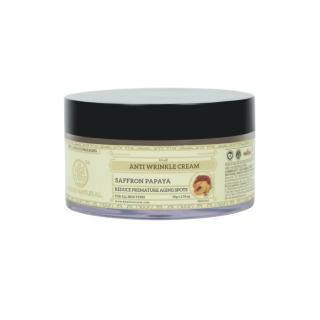 Крем від зморшок Шафран і Папайя з маслом Ши, Кхаді (Anti wrinkle cream, Khadi) 50 гр.