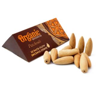 Благовония конусы для Backflow, Organic Goodness, Пачули, 27 грамм