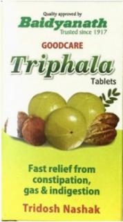 Трифала, Гудкеар  Бадьянатх (Triphala,Goodcare Baidyanath) 100 таб (до 07/26)