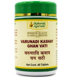 Варунаді кашая гханаваті, Махаріші Аюрведа (Varunadi Kashay Ghan Vati, Maharishi Ayurveda) 40таб
