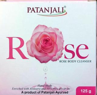 Мыло натуральное ручной работы Роза, Патанджали (Rose Body Cleanser, Patanjali) 125 гр