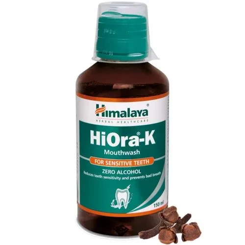 Жидкость для полоскания рта Хиора-К, для чувствительных зубов (Hiora-К Mouthwash, Himalaya) 150 мл. - 1