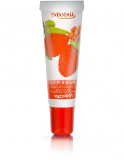 Бальзам для губ Полуниця, Патанджалі (Lip balm Strawberry, Patanjali) 10 гр